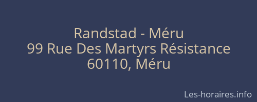 Randstad - Méru