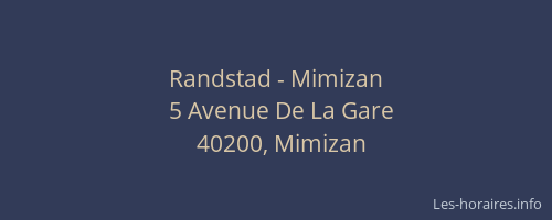 Randstad - Mimizan