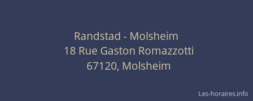 Randstad - Molsheim