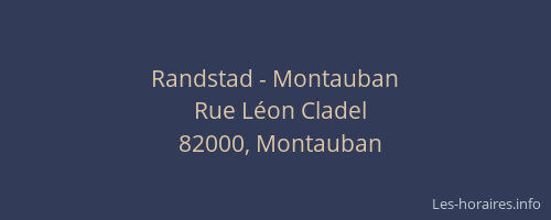 Randstad - Montauban