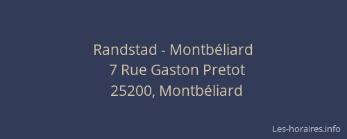 Randstad - Montbéliard