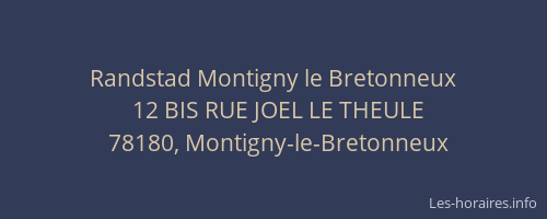 Randstad Montigny le Bretonneux