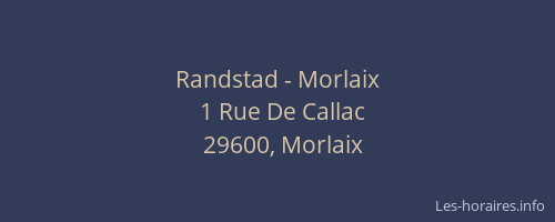 Randstad - Morlaix