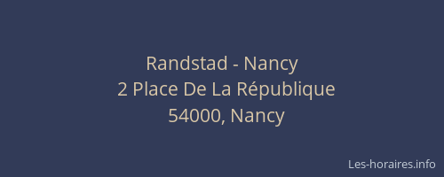 Randstad - Nancy