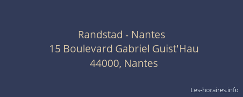 Randstad - Nantes