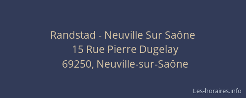 Randstad - Neuville Sur Saône