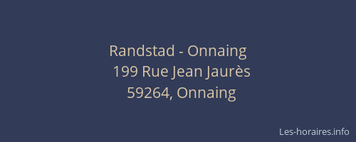 Randstad - Onnaing