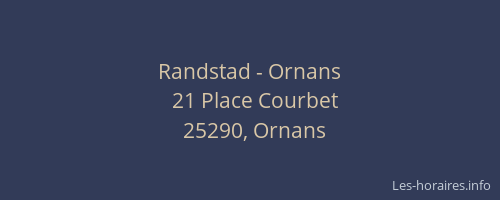 Randstad - Ornans