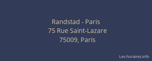 Randstad - Paris