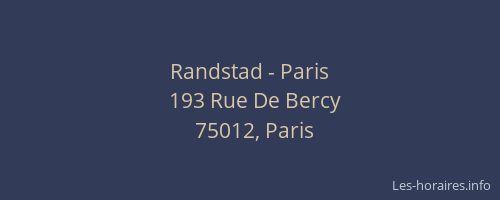 Randstad - Paris