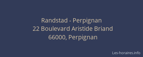 Randstad - Perpignan