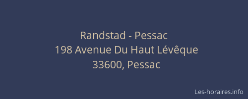Randstad - Pessac