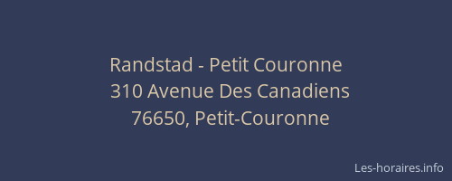 Randstad - Petit Couronne