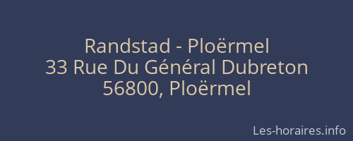 Randstad - Ploërmel