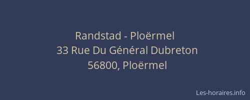 Randstad - Ploërmel