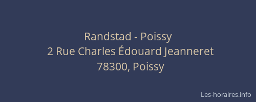 Randstad - Poissy