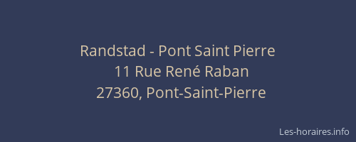 Randstad - Pont Saint Pierre