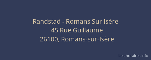 Randstad - Romans Sur Isère