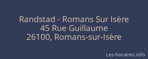 Randstad - Romans Sur Isère