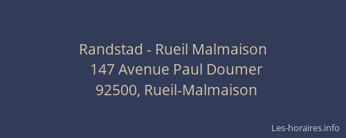 Randstad - Rueil Malmaison