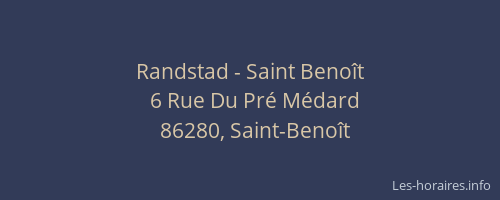 Randstad - Saint Benoît