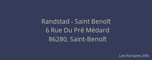 Randstad - Saint Beno&icirc;t