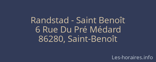 Randstad - Saint Benoît