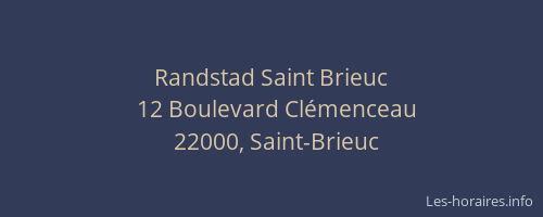 Randstad Saint Brieuc