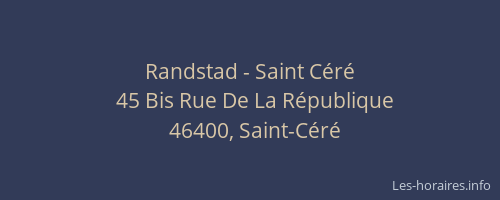 Randstad - Saint C&eacute;r&eacute;