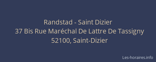 Randstad - Saint Dizier