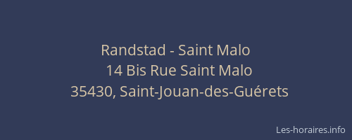 Randstad - Saint Malo