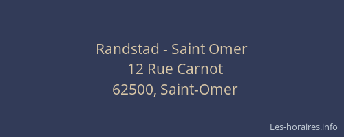 Randstad - Saint Omer