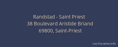Randstad - Saint Priest