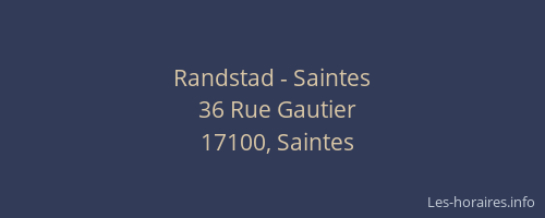 Randstad - Saintes