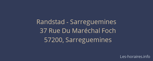 Randstad - Sarreguemines