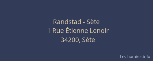 Randstad - Sète