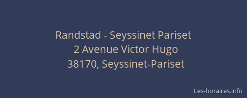 Randstad - Seyssinet Pariset