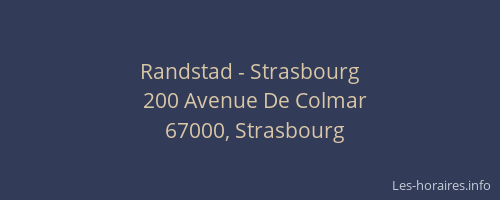 Randstad - Strasbourg