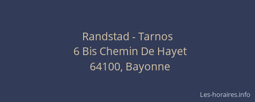 Randstad - Tarnos