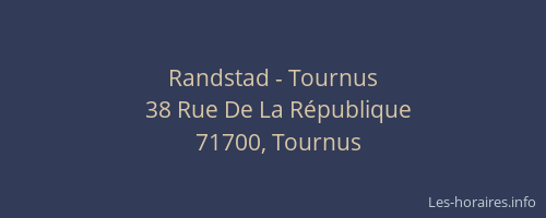 Randstad - Tournus
