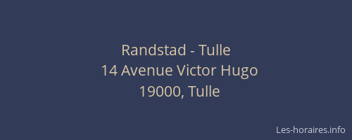 Randstad - Tulle
