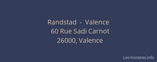 Randstad  -  Valence