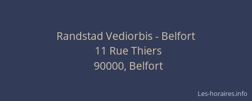 Randstad Vediorbis - Belfort