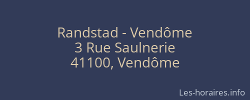Randstad - Vendôme