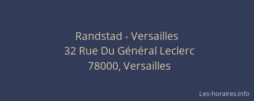 Randstad - Versailles