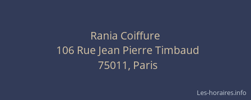 Rania Coiffure