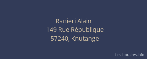 Ranieri Alain