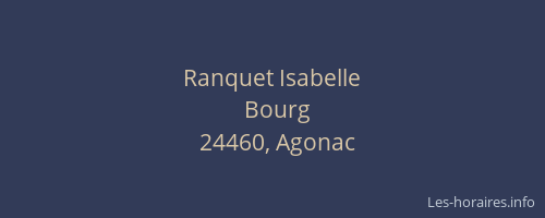 Ranquet Isabelle