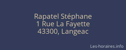 Rapatel Stéphane