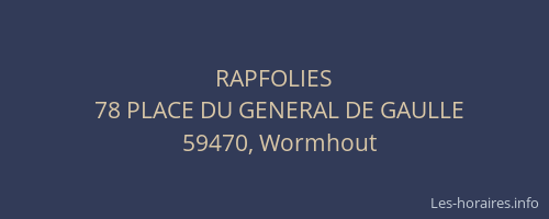 RAPFOLIES